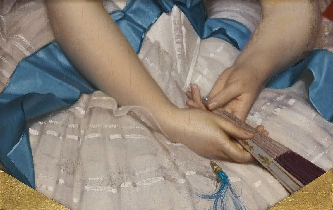 Joseph van Lerius - Ritratto di Henriette Mayer van den Bergh, Museum Mayer van den Bergh, dettaglio
